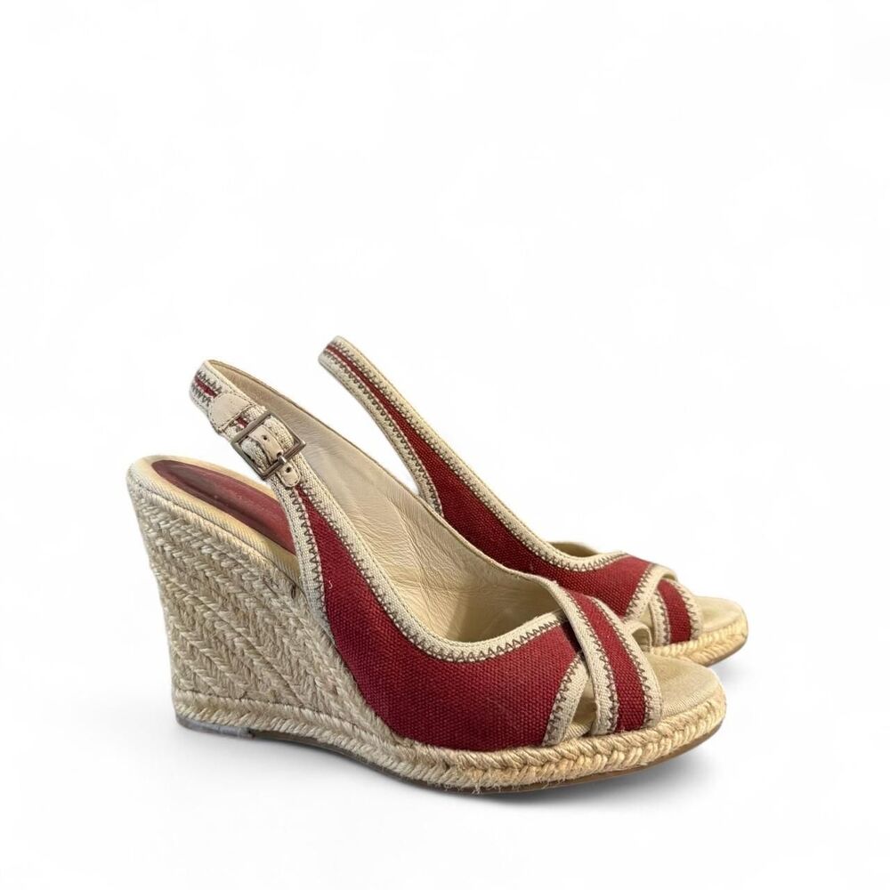 Banana-republic Women's Red and Burgundy Sandals